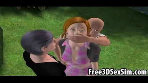 Bu hentaideki kızıl saçlı tatlı kız bir oral seks eğitmeni